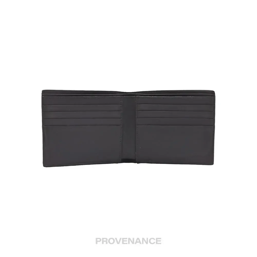 🔴 Fendi Bifold Wallet - FF Grey Leather